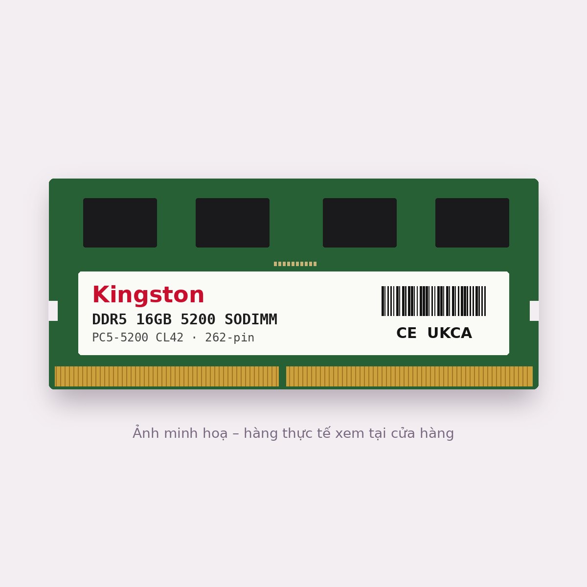 RAM Laptop DDR5 Kingston 16GB Bus 5200