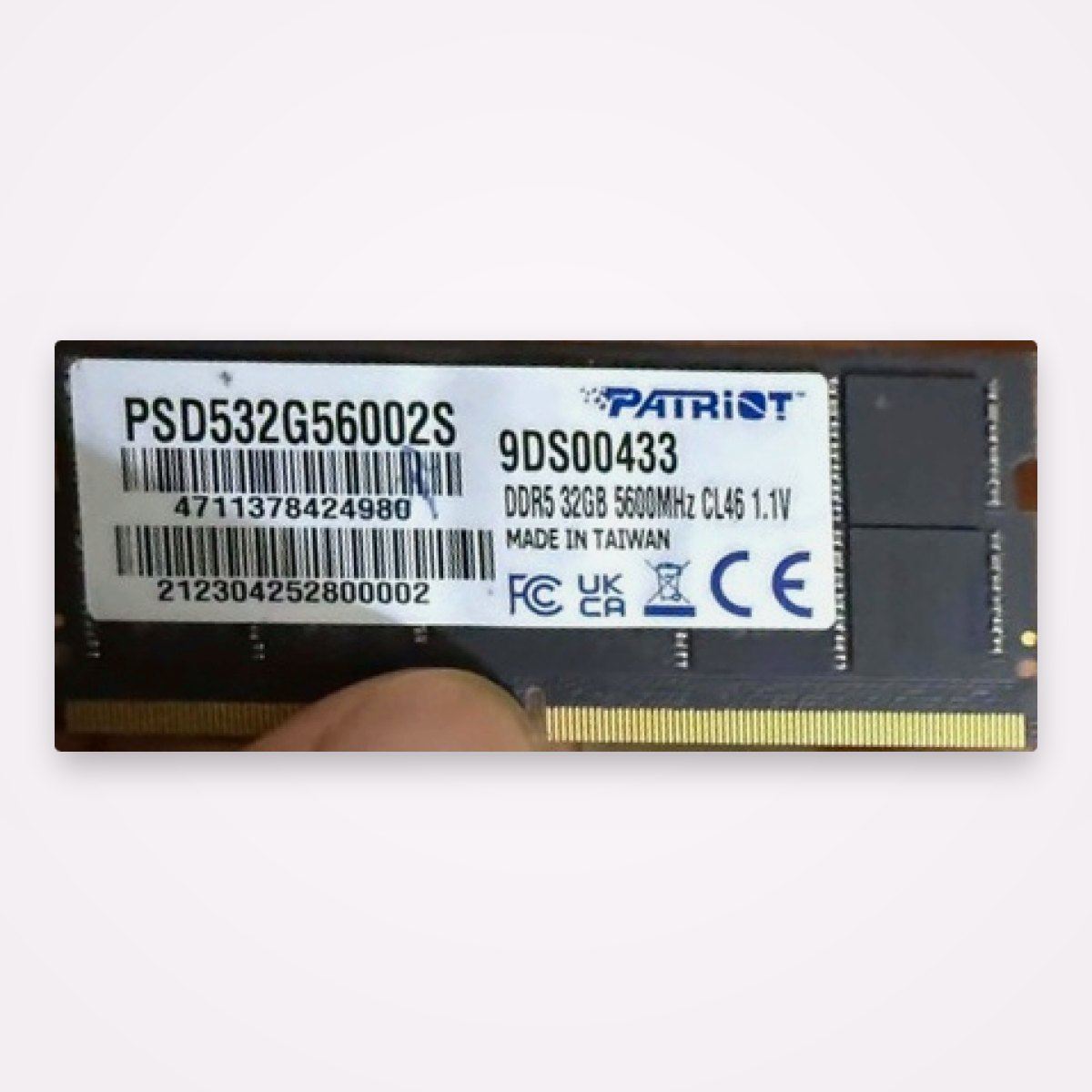 RAM Laptop DDR5 Patriot 32GB Bus 5600